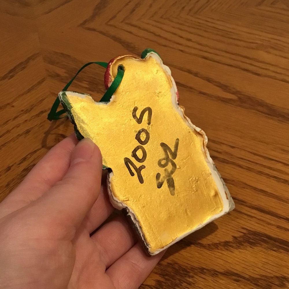 Santa Claus Hand Painted Ornament - Picture 7 of 8
